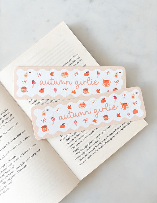 Autumn Girlie Bookmark