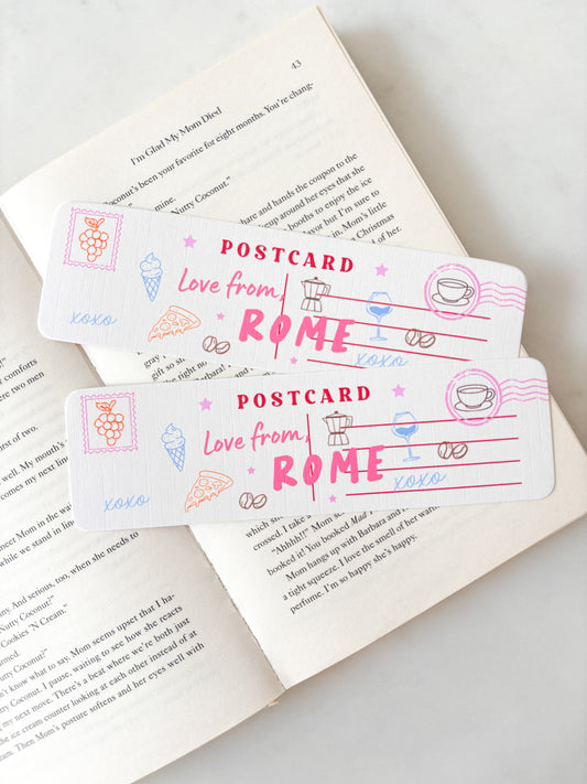 Rome Postcard Bookmark | Italy Postcard