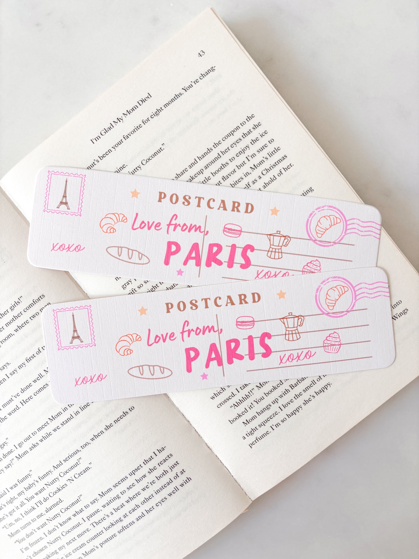 Paris Postcard Bookmark | France Postcard