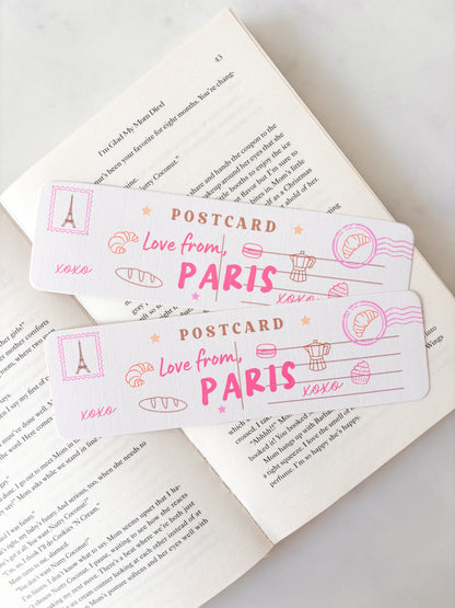 Paris Postcard Bookmark | France Postcard