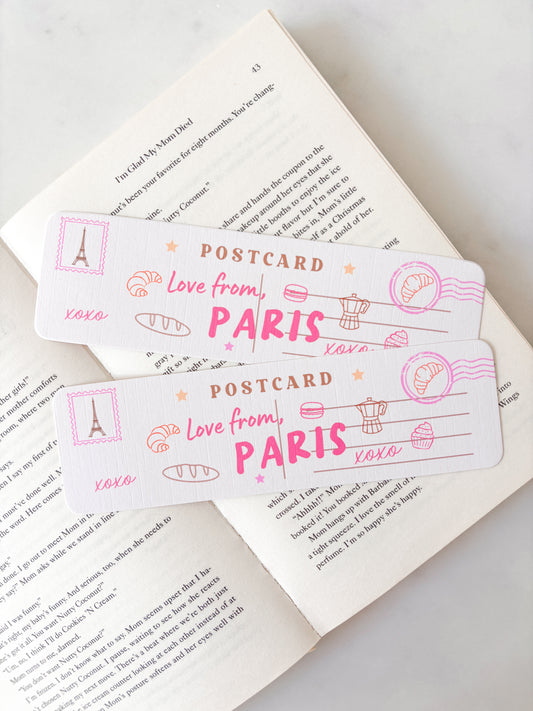 Paris Postcard Bookmark | France Postcard