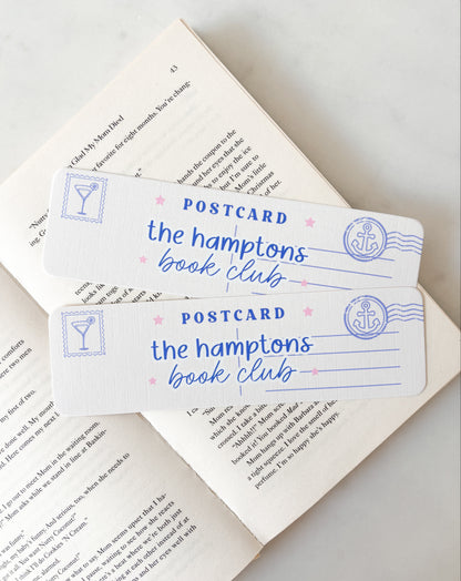 The Hamptons Book Club Postcard Bookmark