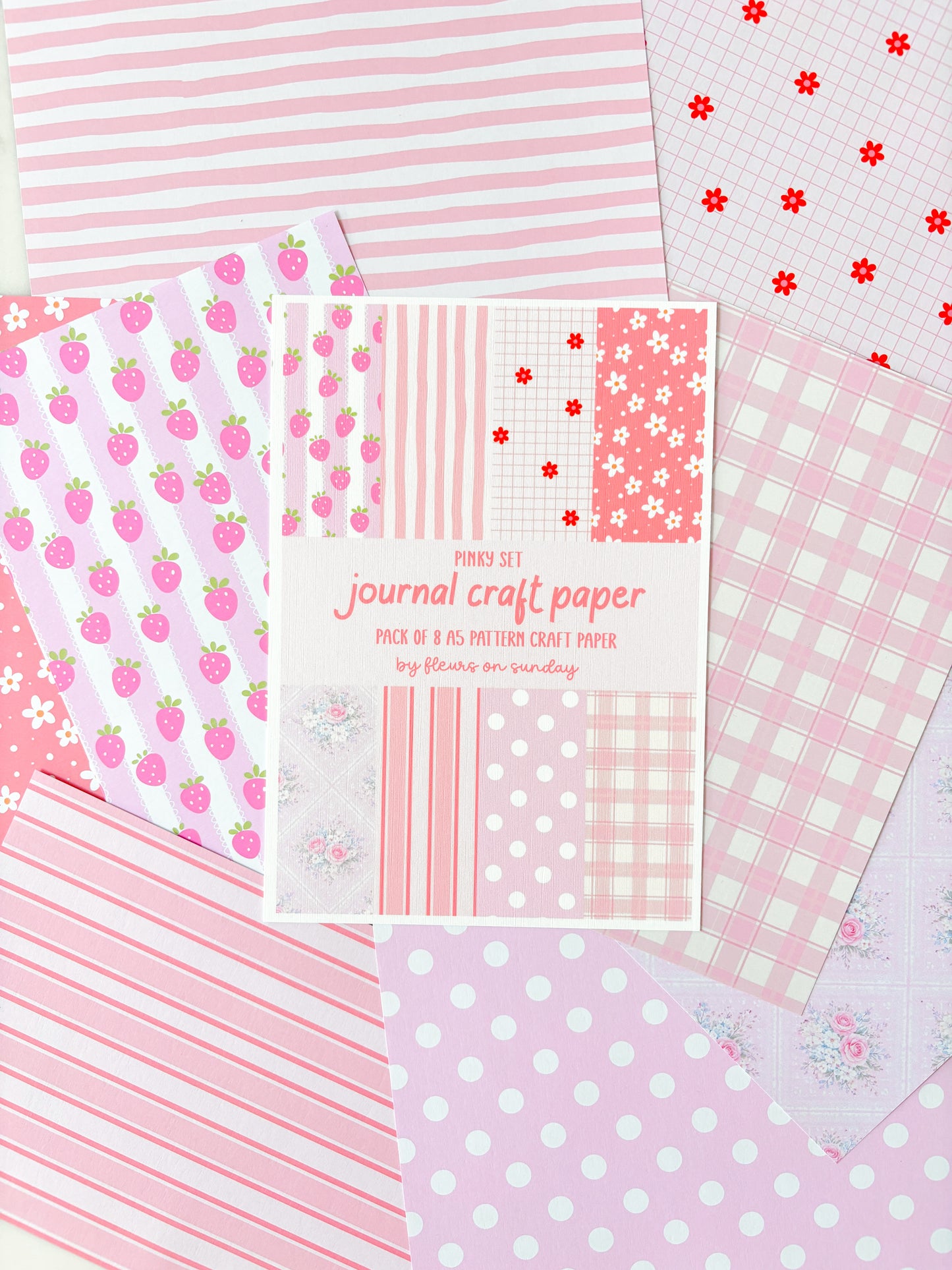 Pink Journal Craft Paper | Junk Journal Crafting Paper