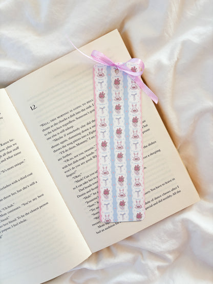 Sweet Spring Rabbit Bookmark | Bunny Coquette Bookmark