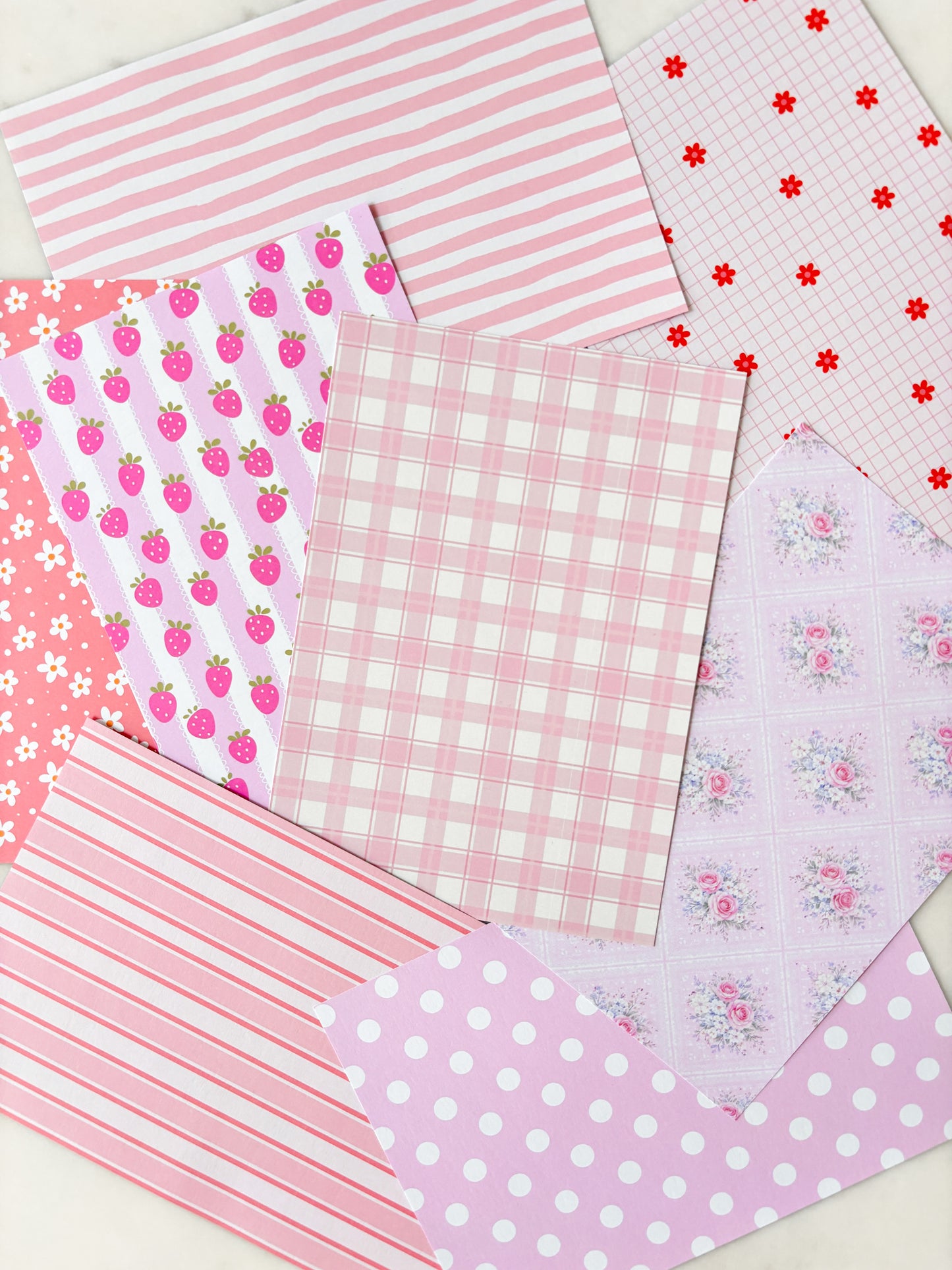 Pink Journal Craft Paper | Junk Journal Crafting Paper