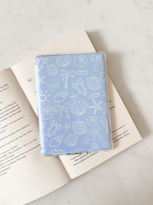 Blue Seashells Kindle Insert
