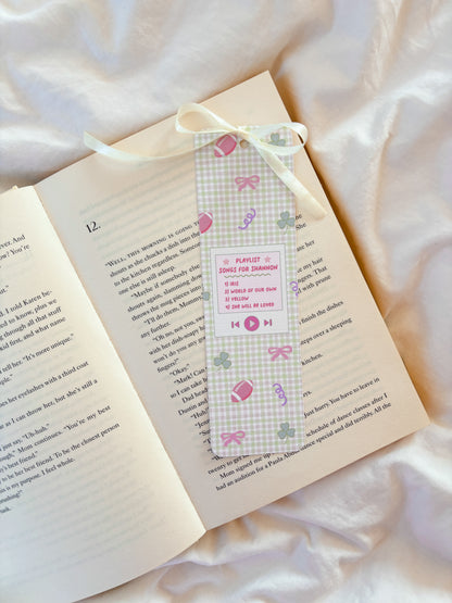 Songs For Shannon Bookmark | Boys of Tommen Bookmark