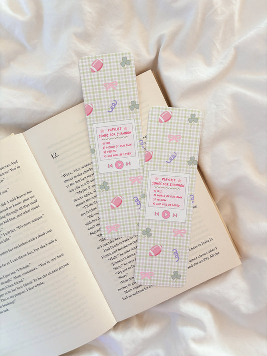 Songs For Shannon Bookmark | Boys of Tommen Bookmark