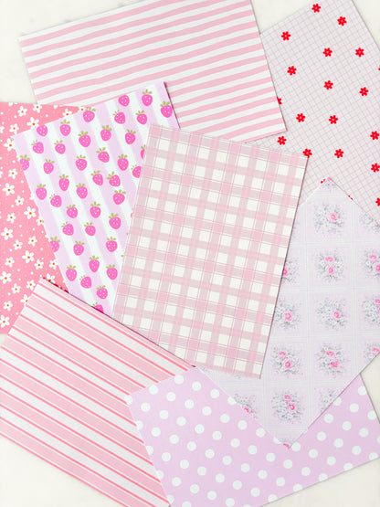 Pink Journal Craft Paper | Junk Journal Crafting Paper