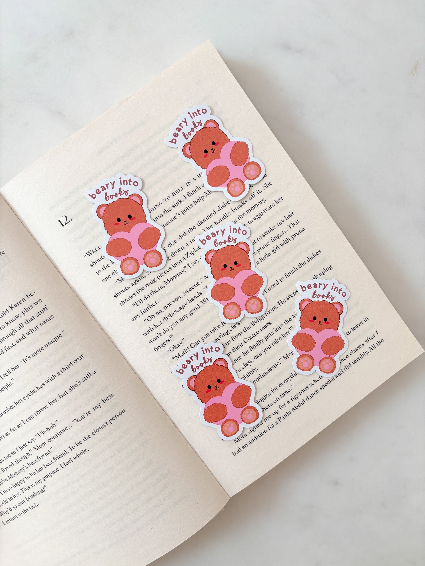 Beary Into Books Sticker | Teddy Bear Sticker