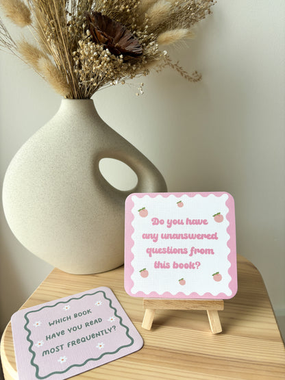 Book Club Discussion Cards | Book Club Ice Breaker Questions Card Deck