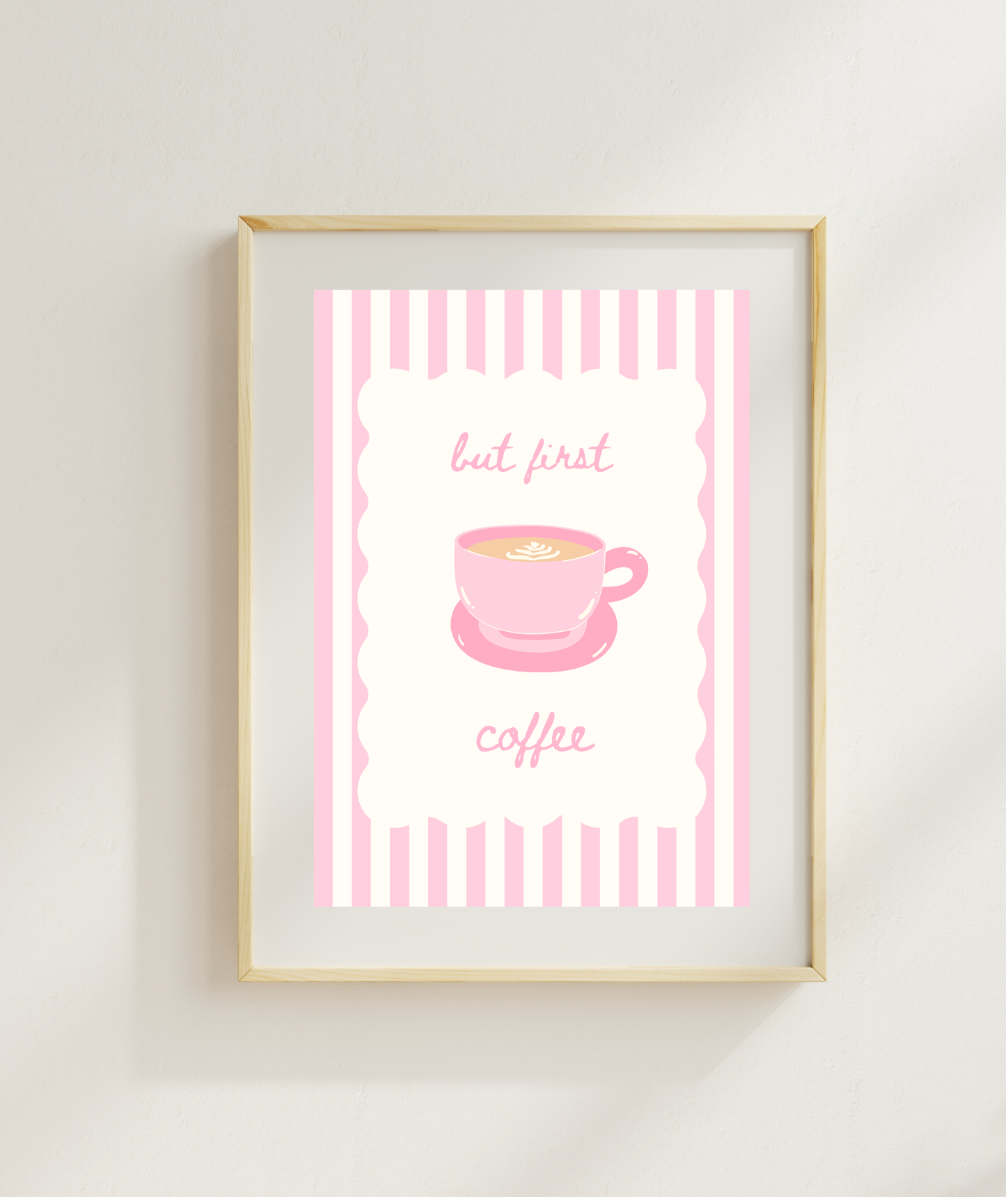 But First Coffee Art Print | Cute Coffee Poster