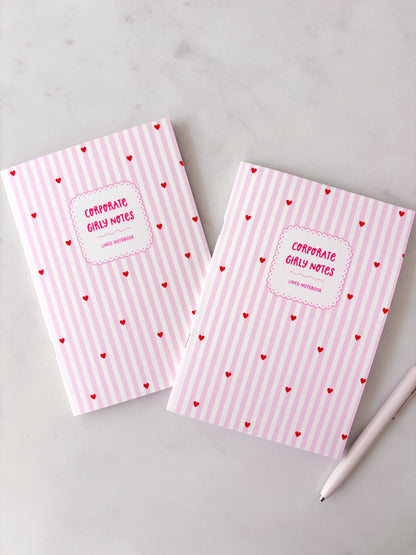 Corporate Girly Notebook | A5 Lined Composition Book