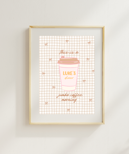 Luke's Coffee Art Print