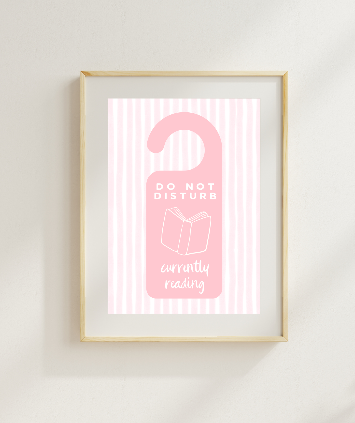 Do Not Disturb Currently Reading Art Print