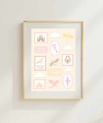 Fighting Dragons With You Art Print