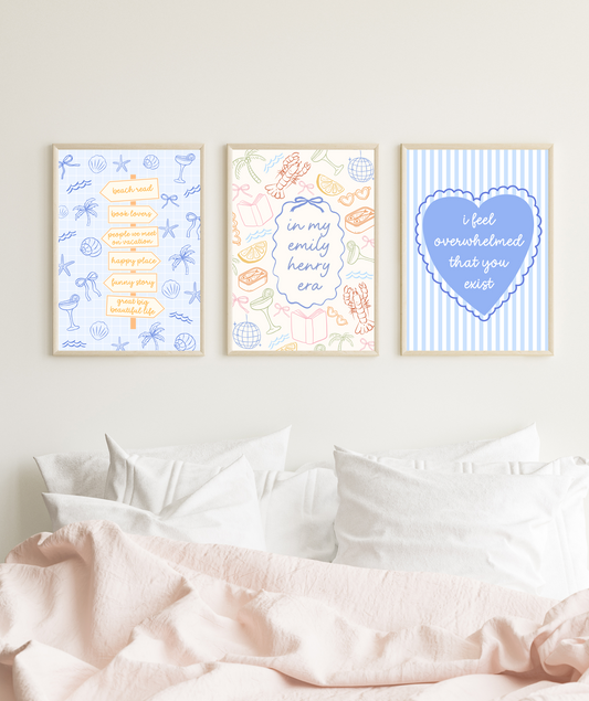 Emily Henry Era Book Poster | Emhen Art Print
