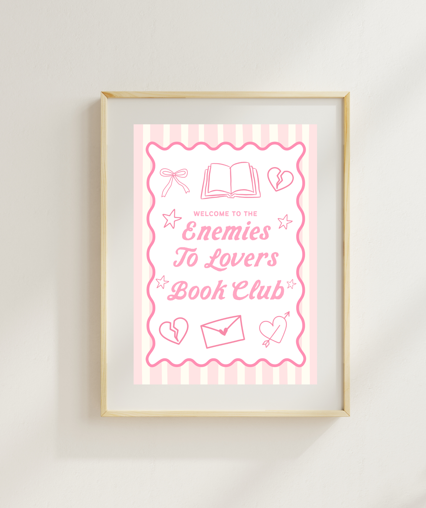 Enemies To Lovers Book Club Art Print
