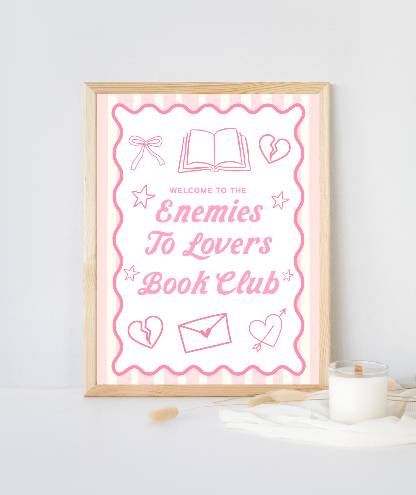 Enemies To Lovers Book Club Art Print