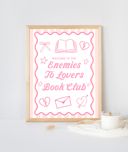 Enemies To Lovers Book Club Art Print