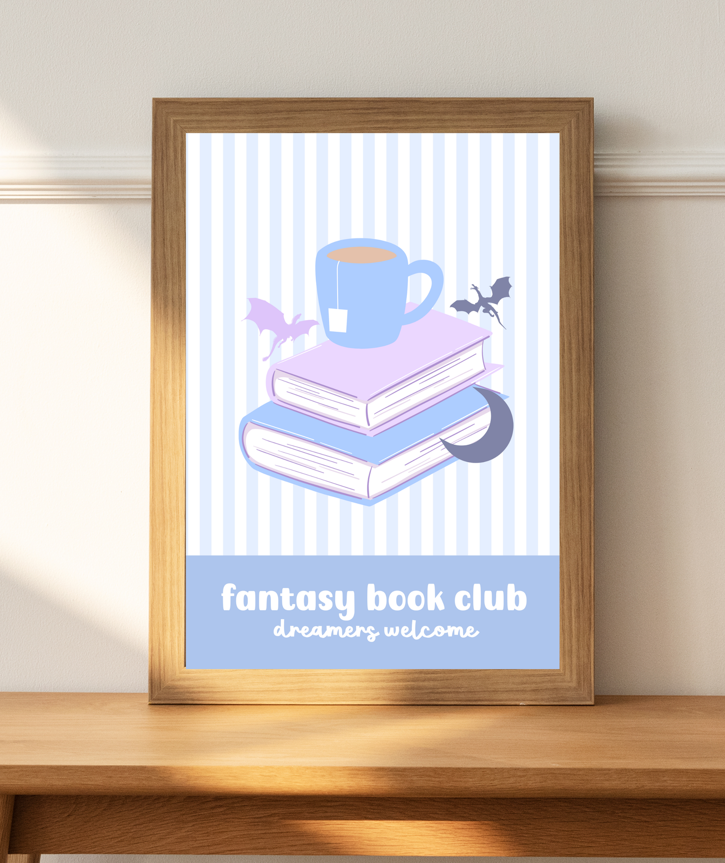 Fantasy Book Club Art Print