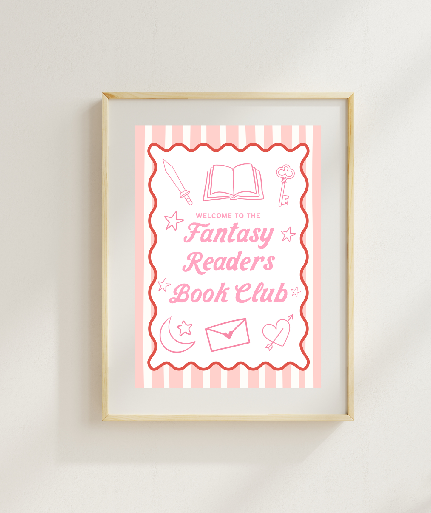Fantasy Readers Book Club Art Print