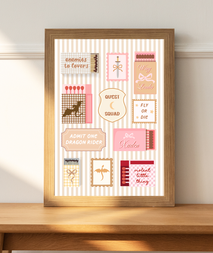 Wing Leader MatchBox Art Print | Dragon Rider Poster