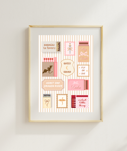 Wing Leader MatchBox Art Print | Dragon Rider Poster