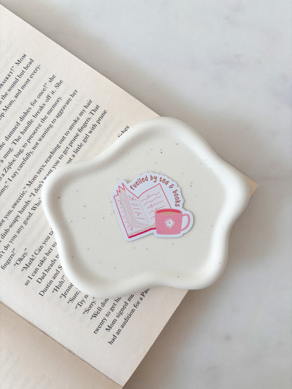 Fuelled By Tea & Books Sticker