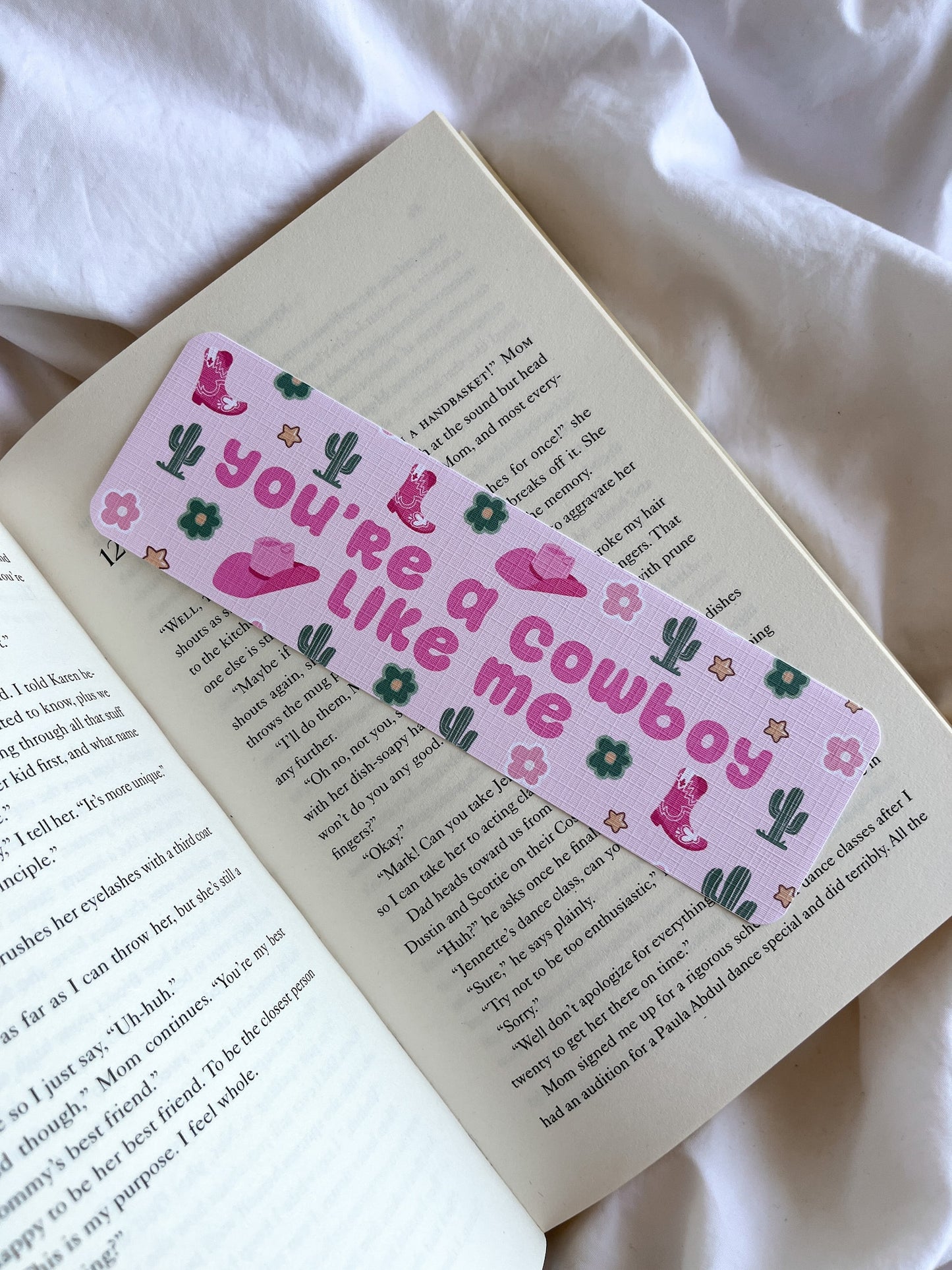 Cowboy Romance Book Club Bookmark | TS Cowboy Like Me Taylor Lyrics Bookmark