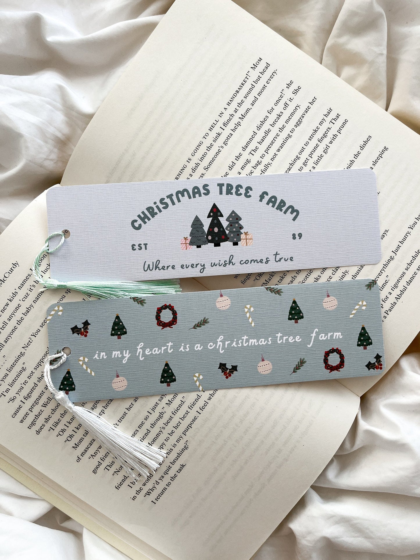 Christmas Tree Farm Bookmark | Cute Christmas Bookmark