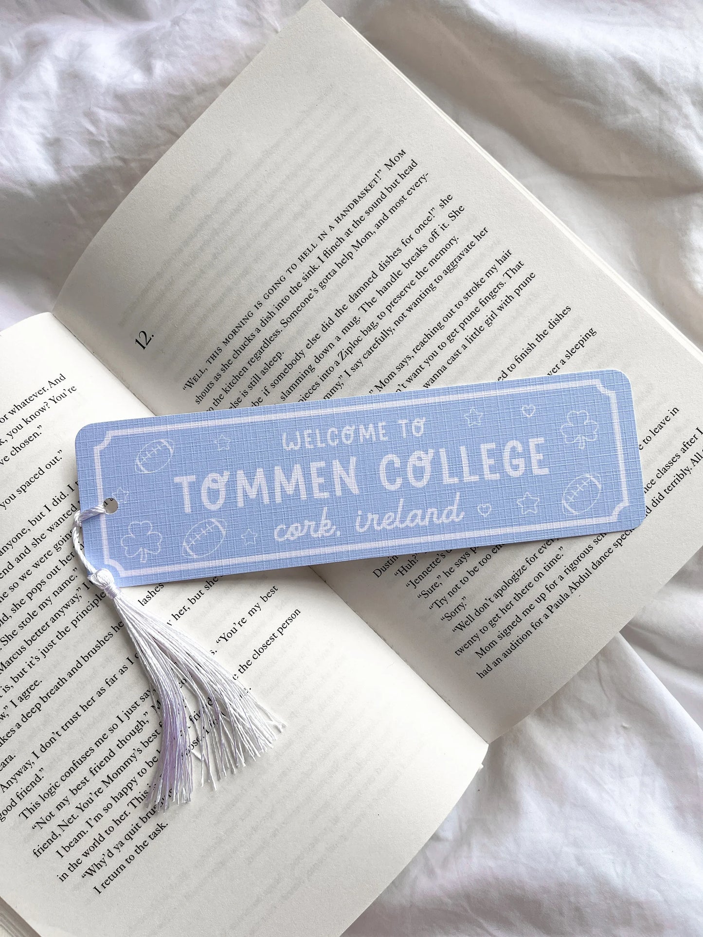 Tommen College Bookmark | Boys Of Tommen | Romance Bookmark | Bookish Gift | Book Lovers Bookmark