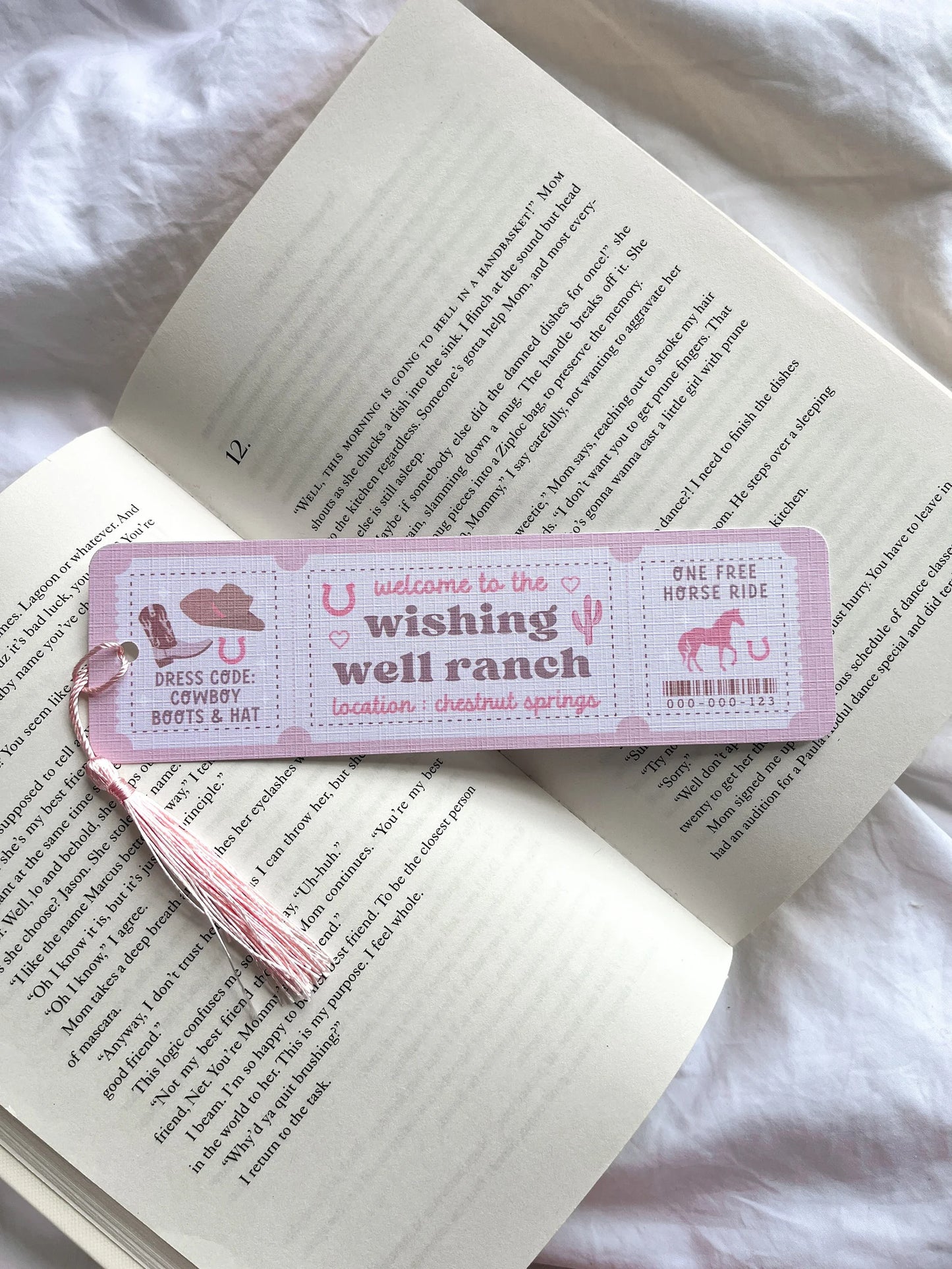 Chestnut Springs Bookmark | Wishing Well Ranch Bookmark | Cowboy Romance Bookmark | Romance Reader | Wear The Hat Ride The Cowboy