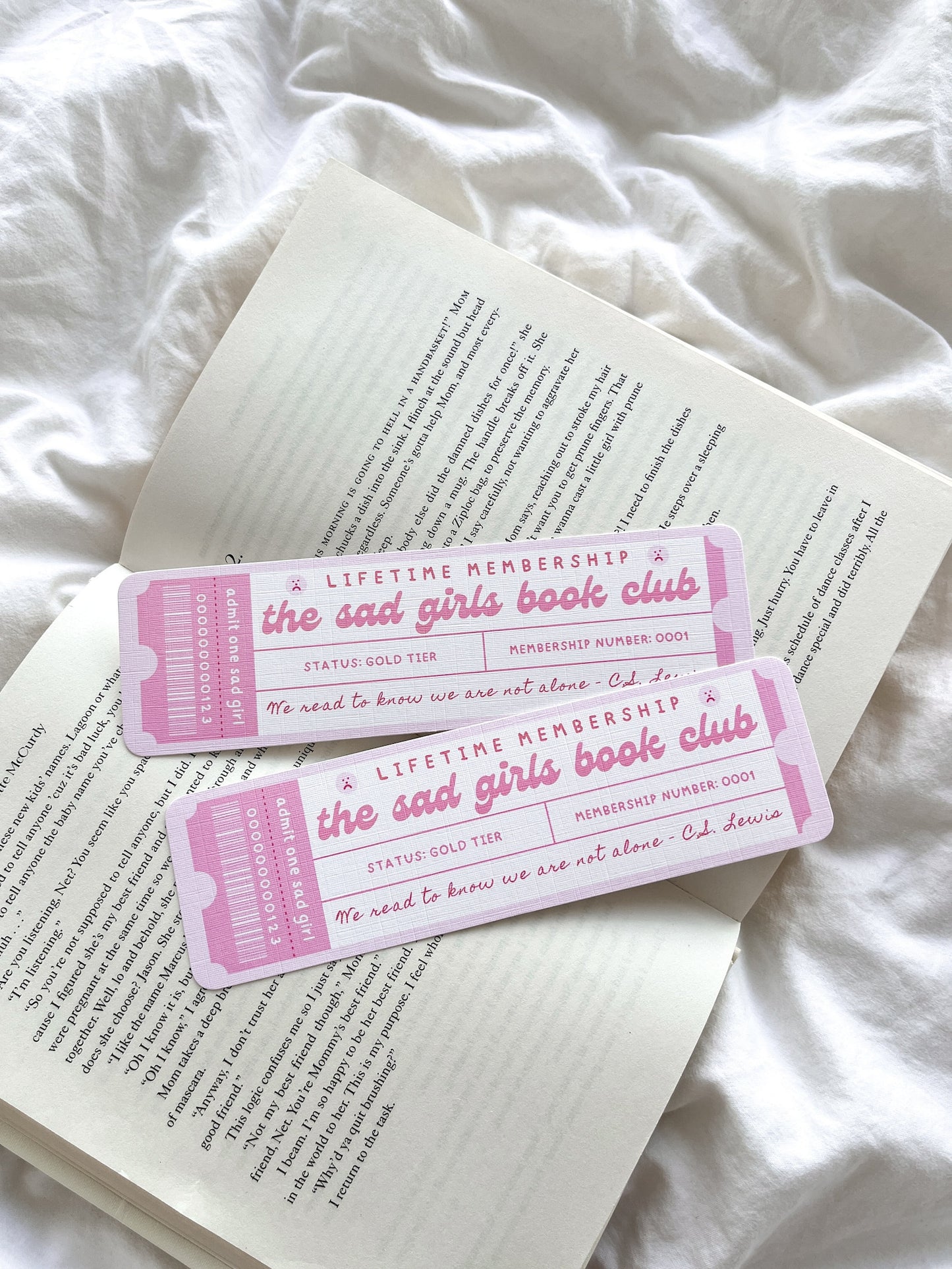 The Sad Girls Book Club Bookmark