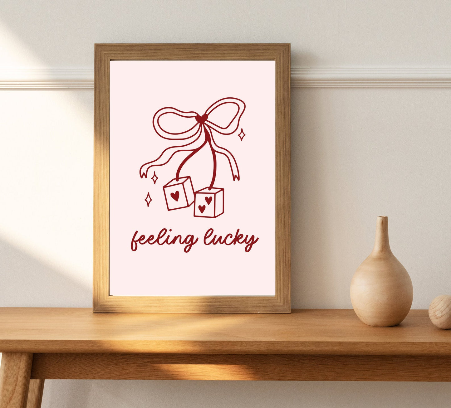 Girly Art Print | Cowgirl Print | Lucky Girl Art