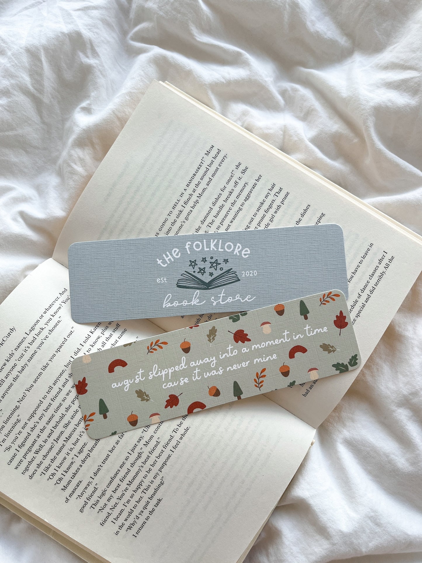 Folklore Bookmarks | Cosy Fall Autumn Bookmark