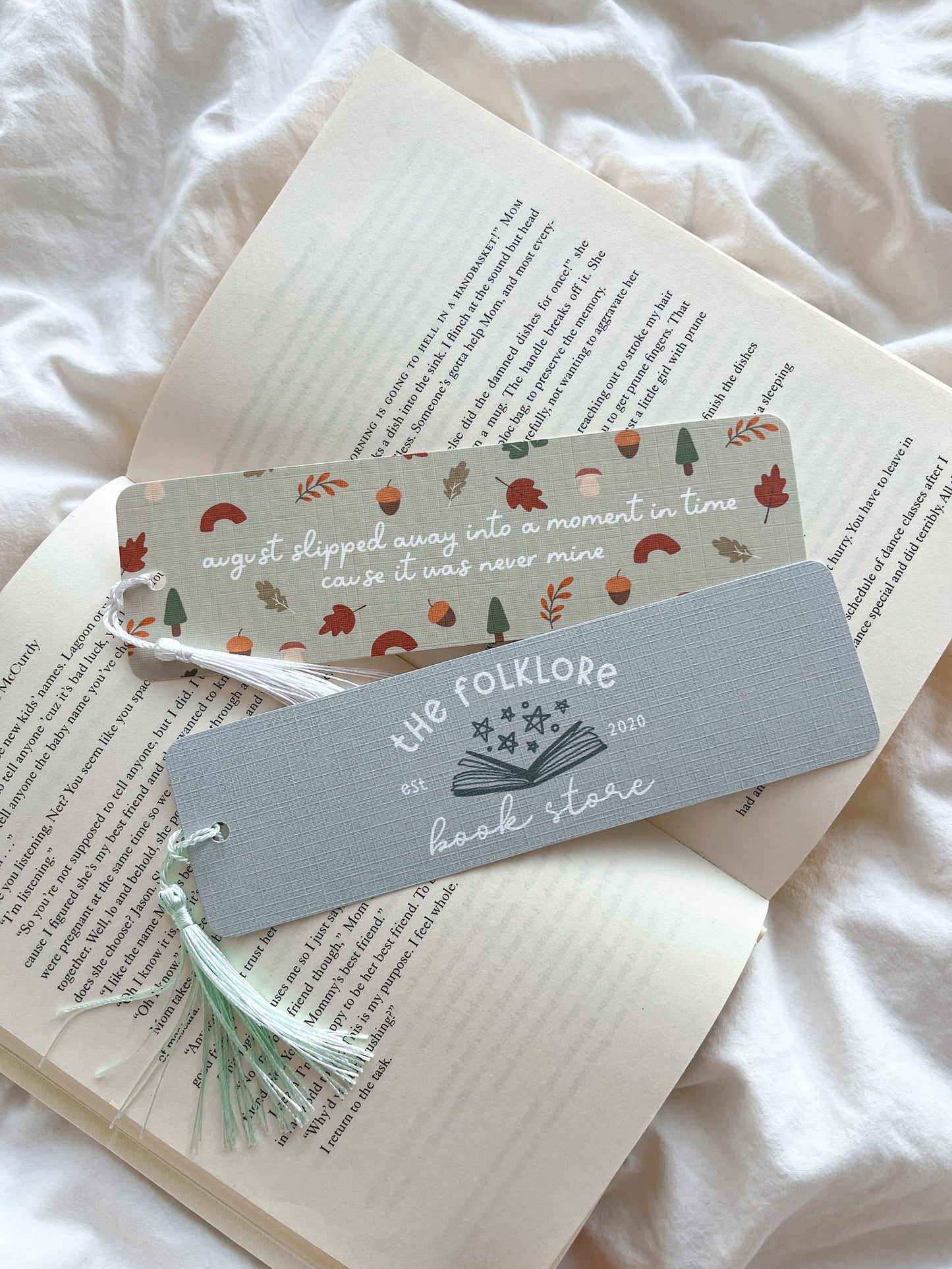 Folklore Bookmarks | Cosy Fall Autumn Bookmark