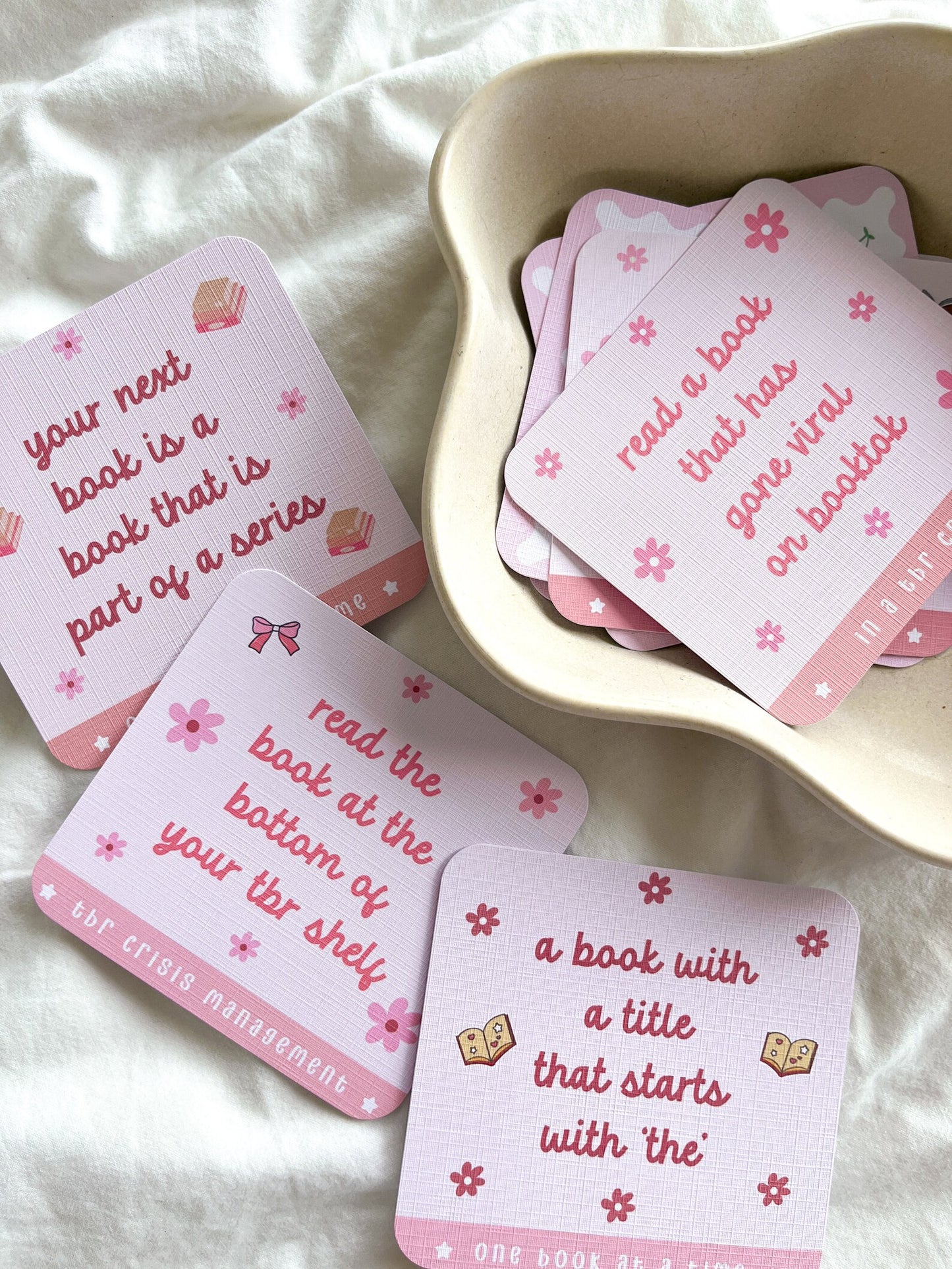 TBR Cards | Romance Edition | TBR Prompt Cards