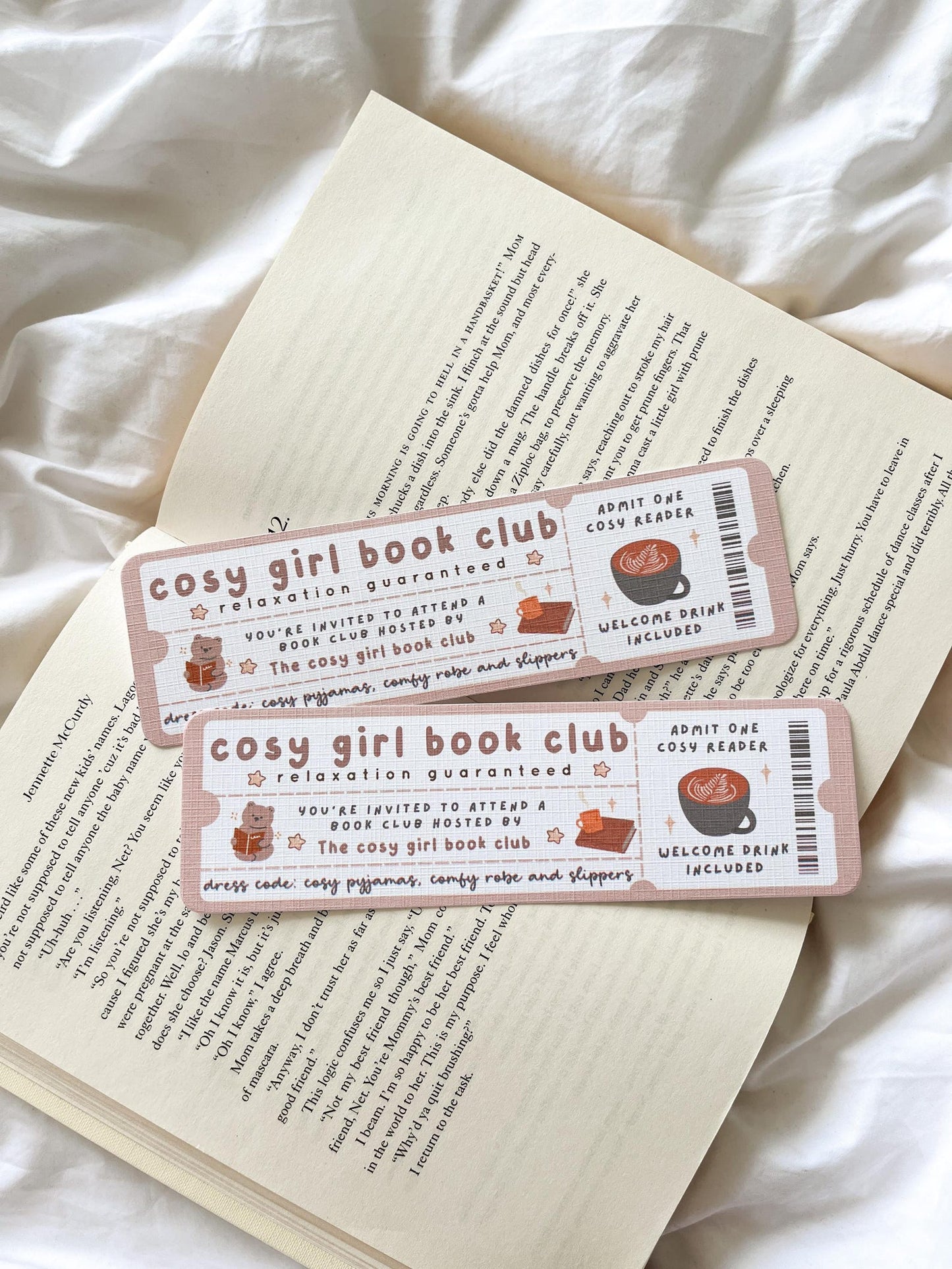 Cosy Girl Book Club Bookmark