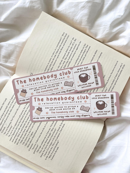 The Homebody Book Club Bookmark