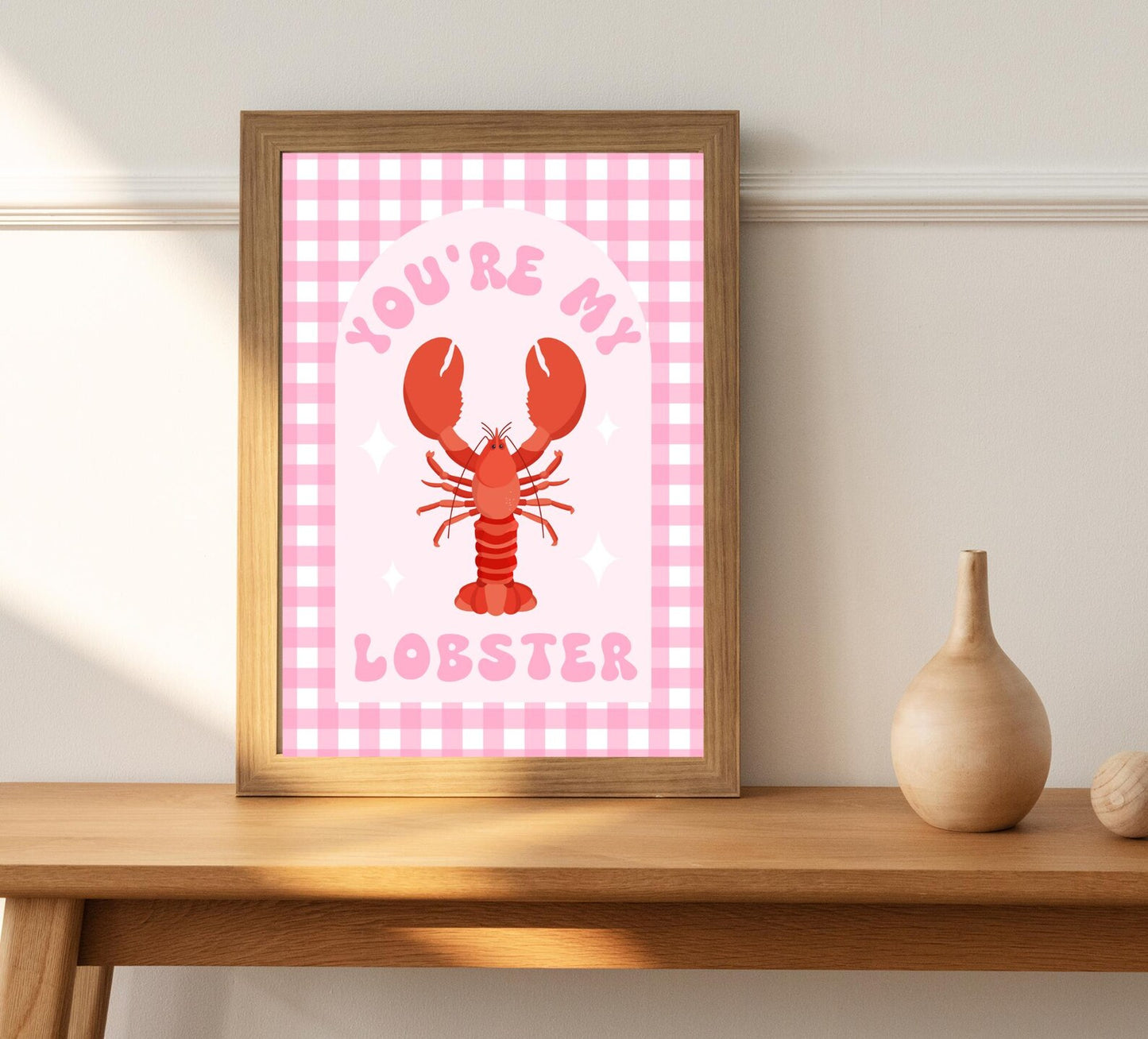 You're My Lobster Wall Art Decor | Friends TV 90s Nostalgic Wall Art