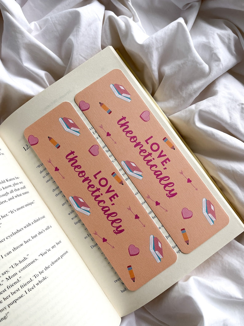 The Love Hypothesis Inspired Bookmark | Love Theoretically Bookmark