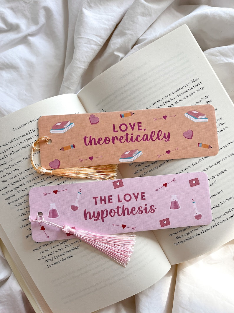 The Love Hypothesis Inspired Bookmark | Love Theoretically Bookmark