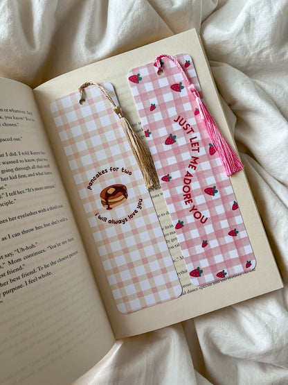 Cute Cherry Peach Bookmark | Keep Driving Bookmark