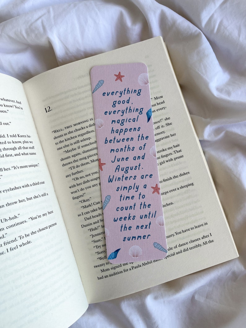 The Summer I Turned Pretty Inspired Bookmarks