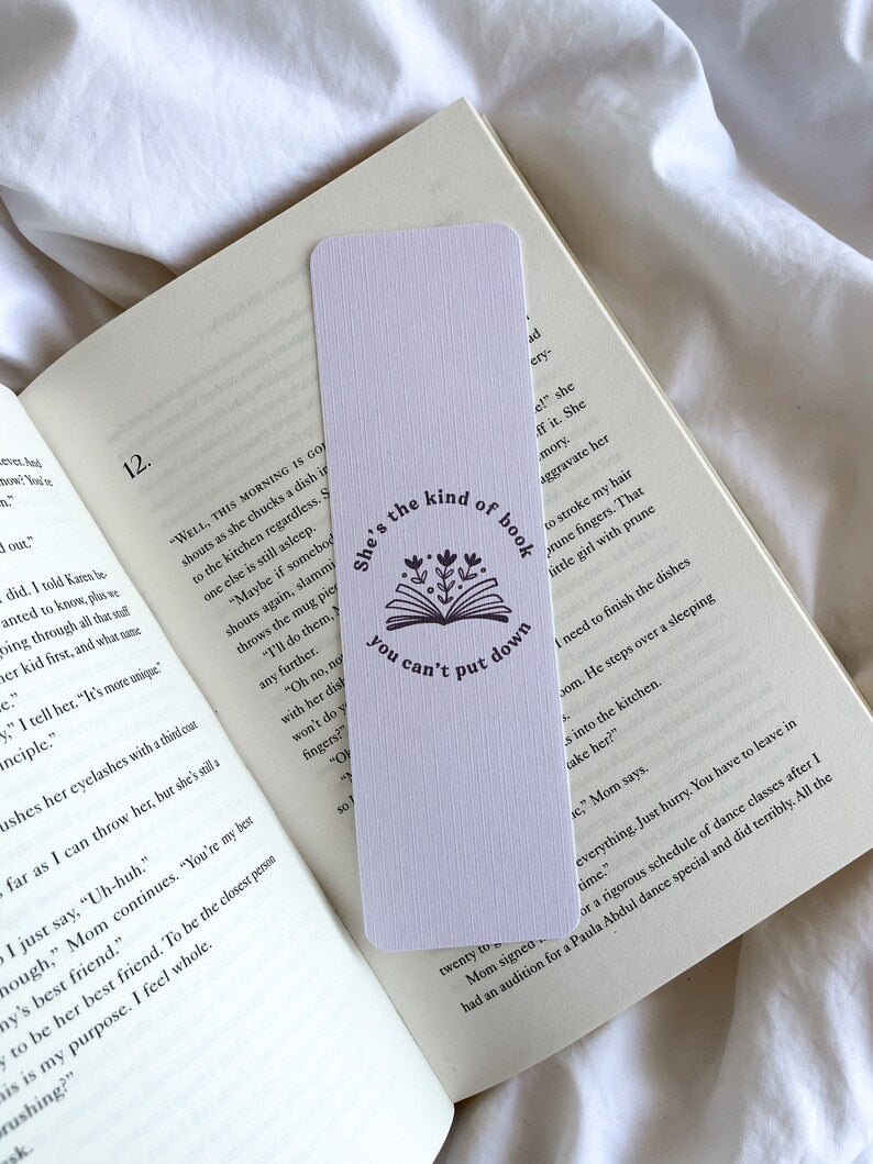 She’s The Kind Of Book You Can’t Put Down Bookmark | The Story of Us | Taylor Lyrics Bookmarks | Minimal Bookmark | When Emma Falls In Love