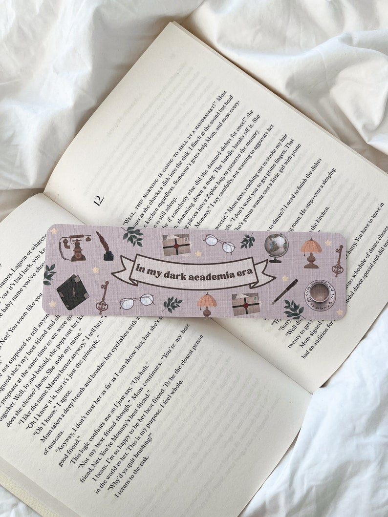 Secret Dark Academia Society Bookmark | Dark Academia Club Bookmark