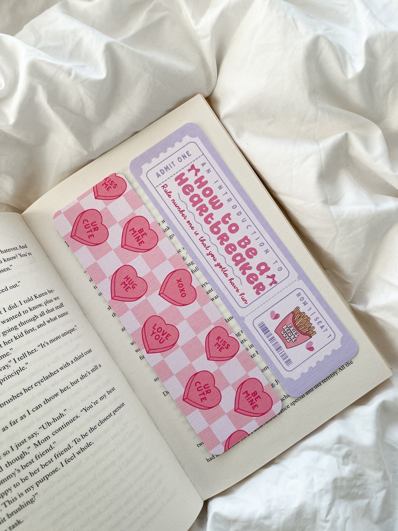 How To Be A Heartbreaker Bookmark Ticket | Book Lovers Club