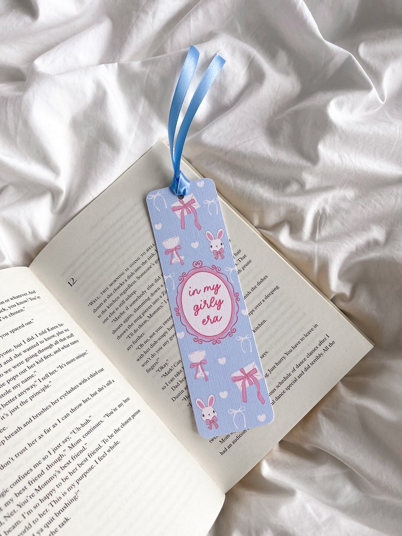 In My Girly Era Bookmark | Cute Bunny Bookmark