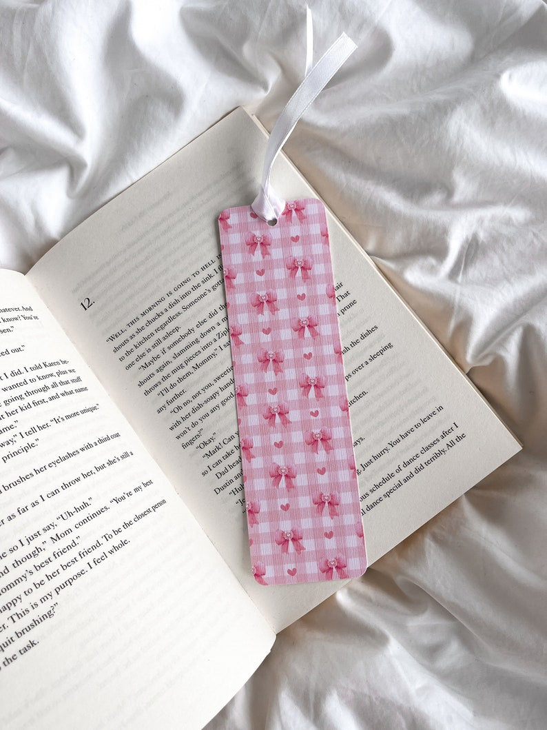 One More Chapter Bookmark | Coquette Bow Bookmark